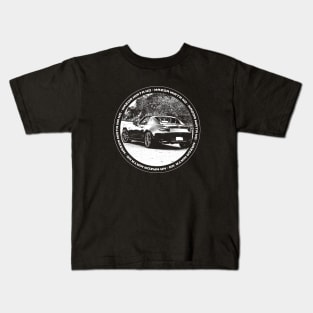 Mazda Miata MX-5 ND Black 'N White 4 (Black Version) Kids T-Shirt